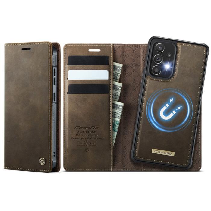 Caseme - CASEME C49 Magnetiskt Fodral för Samsung Galaxy A53 5G - Kaffe