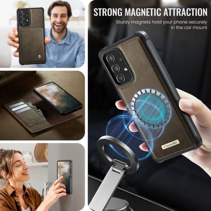 Caseme - CASEME C49 Magnetiskt Fodral för Samsung Galaxy A53 5G - Kaffe