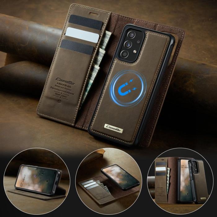 Caseme - CASEME C49 Magnetiskt Fodral för Samsung Galaxy A53 5G - Kaffe