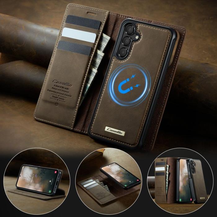 Caseme - CASEME C49 Magnetiskt Fodral för Samsung Galaxy A54 5G - Kaffe