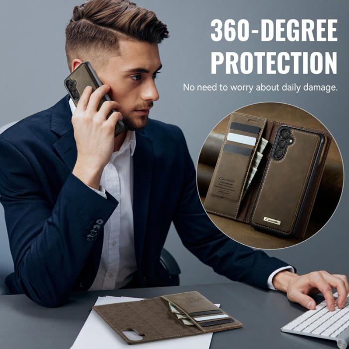 Caseme - CASEME C49 Magnetiskt Fodral för Samsung Galaxy A54 5G - Kaffe