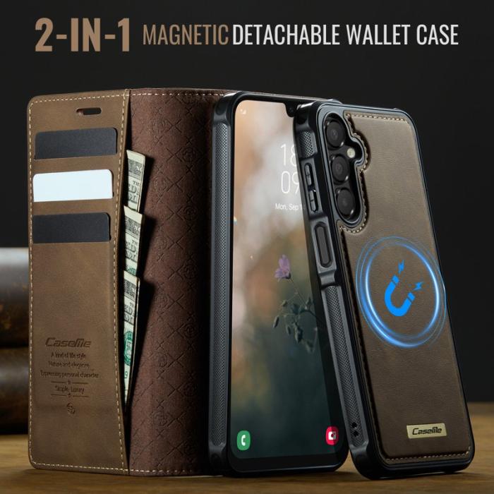 Caseme - CASEME C49 Magnetiskt Fodral till Samsung Galaxy A16 5G - Kaffe