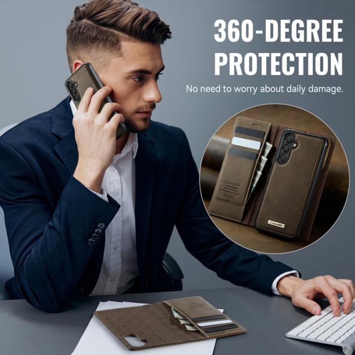 Caseme - CASEME C49 Magnetiskt Fodral till Samsung Galaxy A16 5G - Kaffe