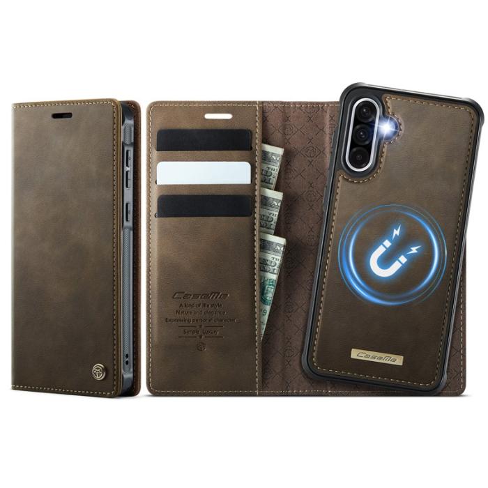 Caseme - CASEME C49 Magnetiskt Fodral till Samsung Galaxy A36 5G - Kaffe