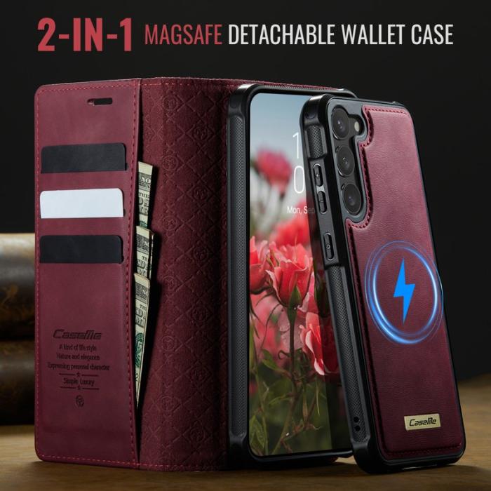 Caseme - CASEME C49 Samsung Galaxy S23+ Skal MagSafe RFID Röd