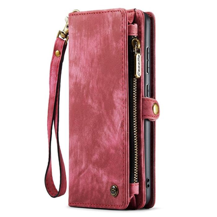 Caseme - CASEME för Samsung Galaxy S20 FE 2-i-1 Plånboksfodral Röd