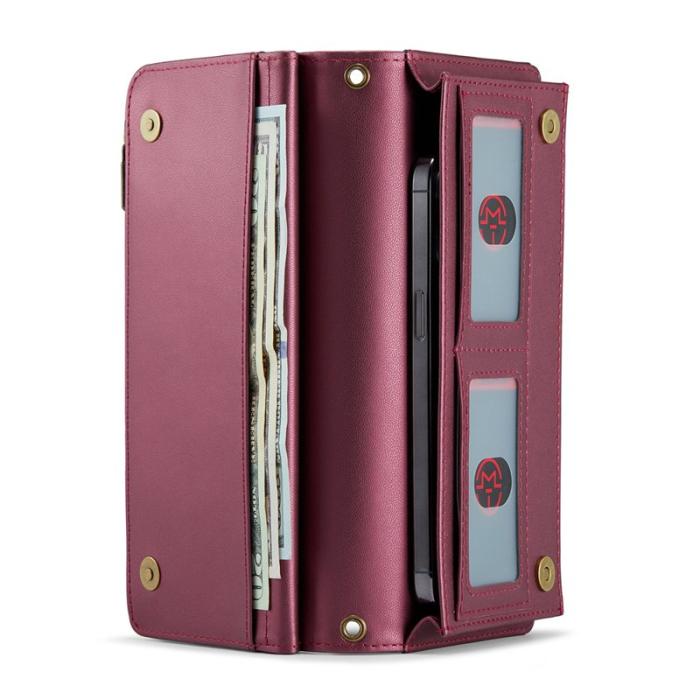 Caseme - CASEME Me10 Crossbody Bag för 4.0-6.7'' Telefon Vinröd