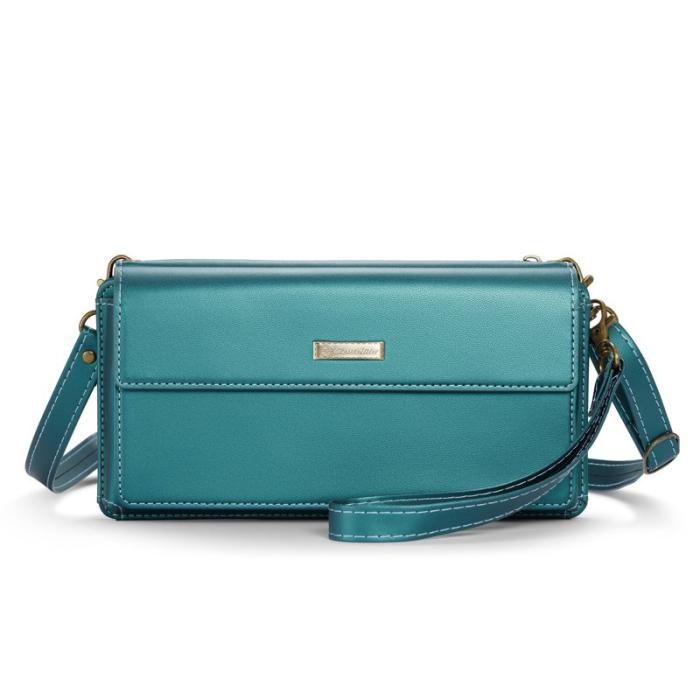 Caseme - CASEME Me20 Crossbody Phone Bag PU Läder Grön för 4-7.6