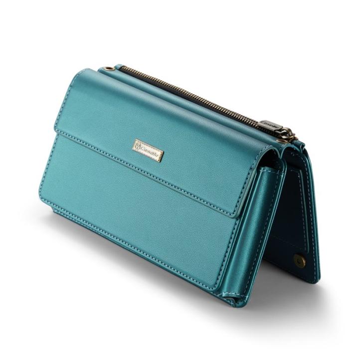 Caseme - CASEME Me20 Crossbody Phone Bag PU Läder Grön för 4-7.6