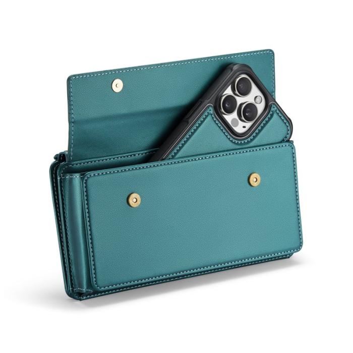 Caseme - CASEME Me20 Crossbody Phone Bag PU Läder Grön för 4-7.6