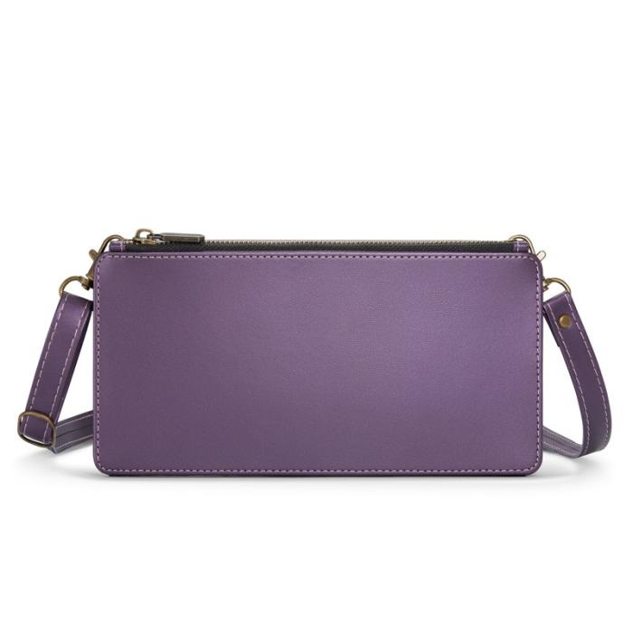 Caseme - CASEME Me20 Crossbody Phone Bag PU Läder Lila för 4-7.6 tum