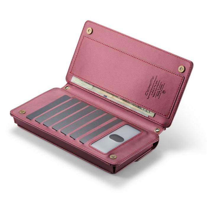 Caseme - CASEME Me20 Crossbody Phone Bag PU Läder Röd för 4-7.6 tum
