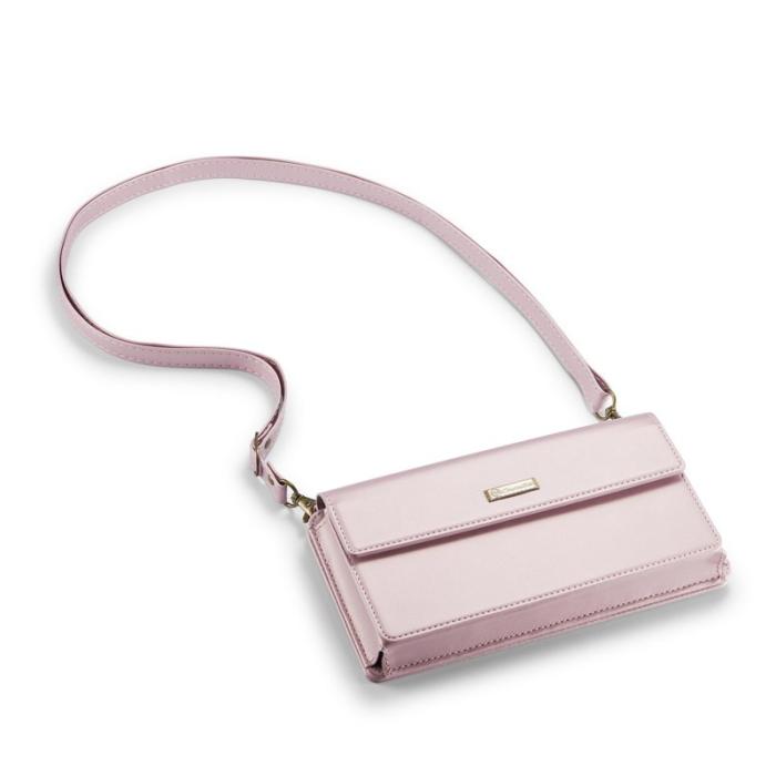 Caseme - CASEME Me20 Crossbody Phone Bag PU Läder Rosa för 4-7.6