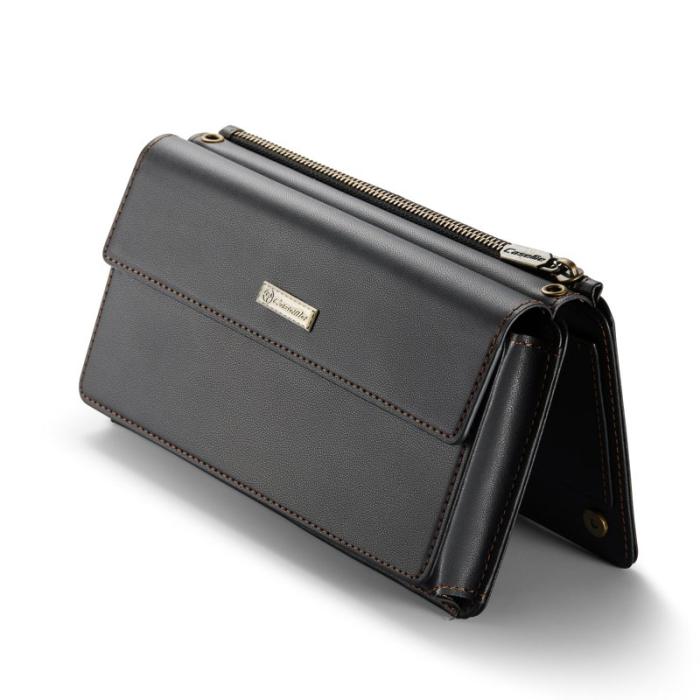 Caseme - CASEME Me20 Crossbody Phone Bag PU Läder Svart för Mobil