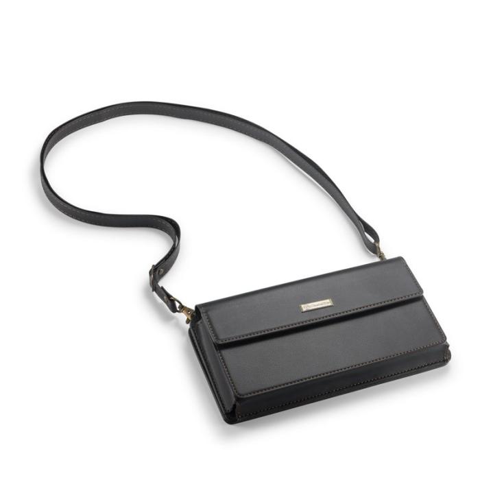 Caseme - CASEME Me20 Crossbody Phone Bag PU Läder Svart för Mobil