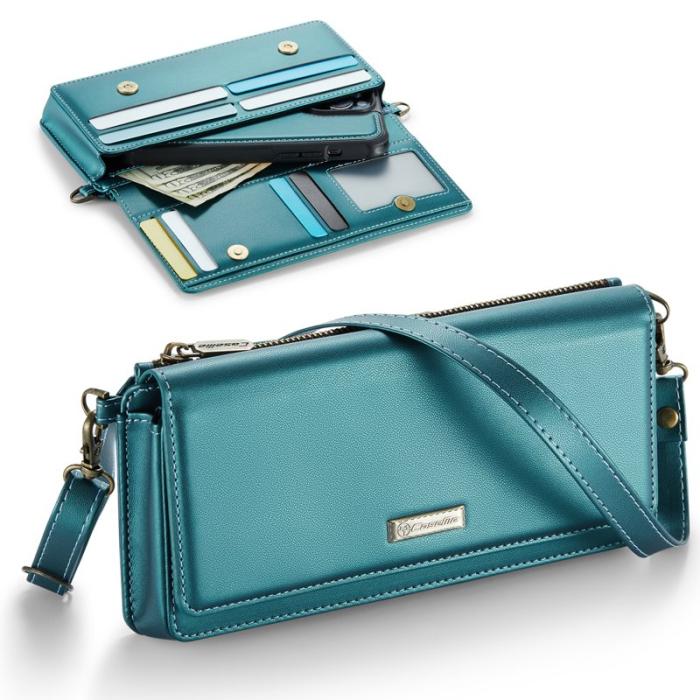 Caseme - CASEME Me30 Telefonläderväska RFID-blockerande Grön