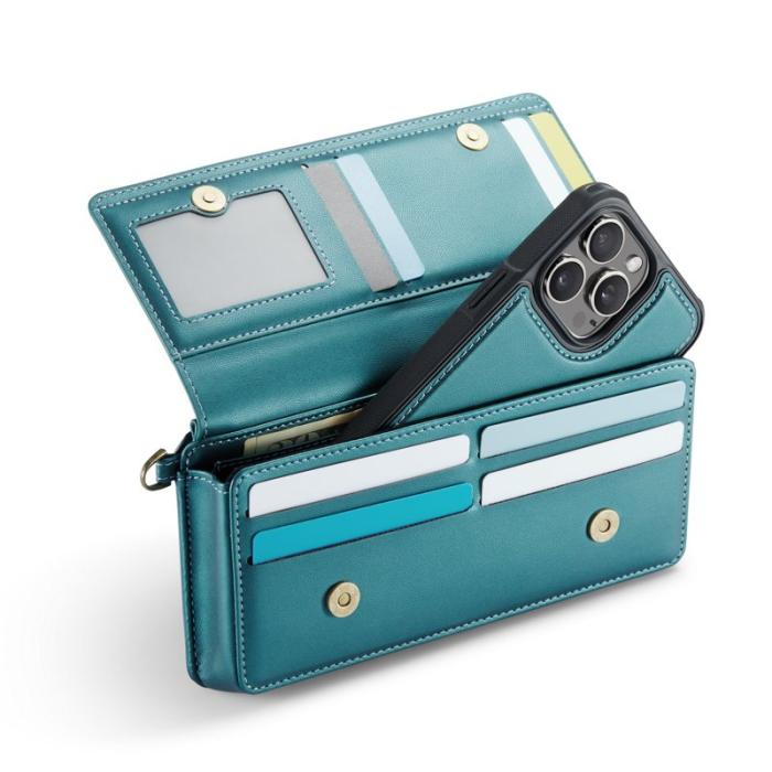 Caseme - CASEME Me30 Telefonläderväska RFID-blockerande Grön