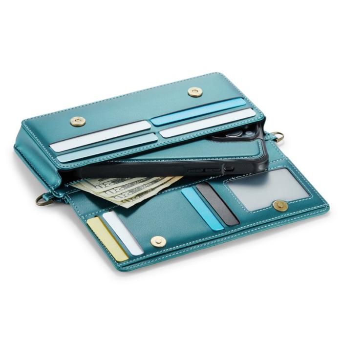 Caseme - CASEME Me30 Telefonläderväska RFID-blockerande Grön