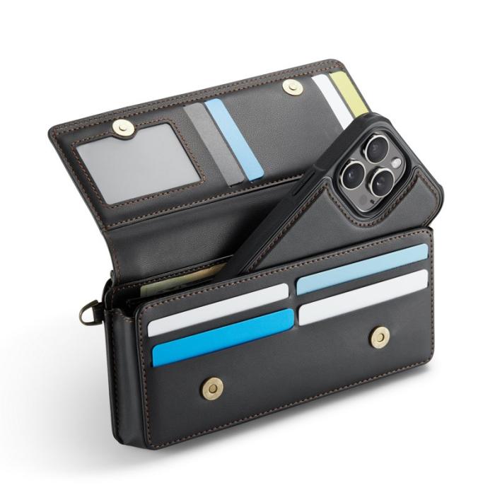 Caseme - CASEME Me30 Telefonläderväska RFID-blockerande - Svart