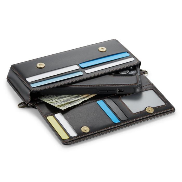 Caseme - CASEME Me30 Telefonläderväska RFID-blockerande - Svart