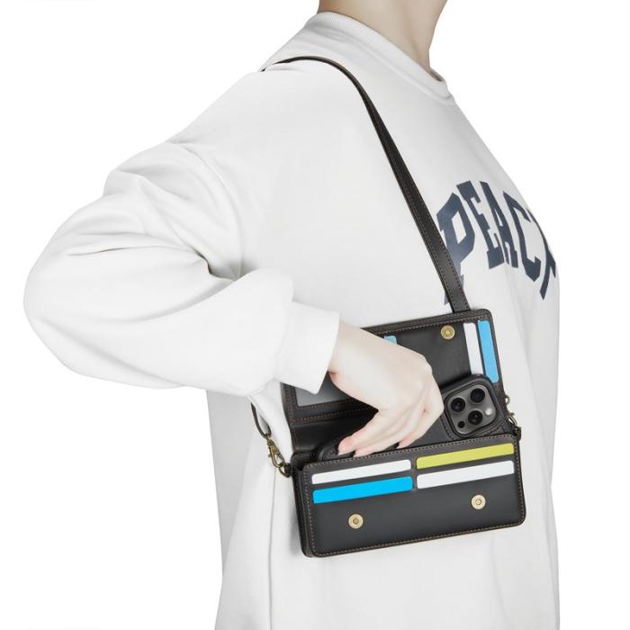 Caseme - CASEME Me30 Telefonläderväska RFID-blockerande - Svart