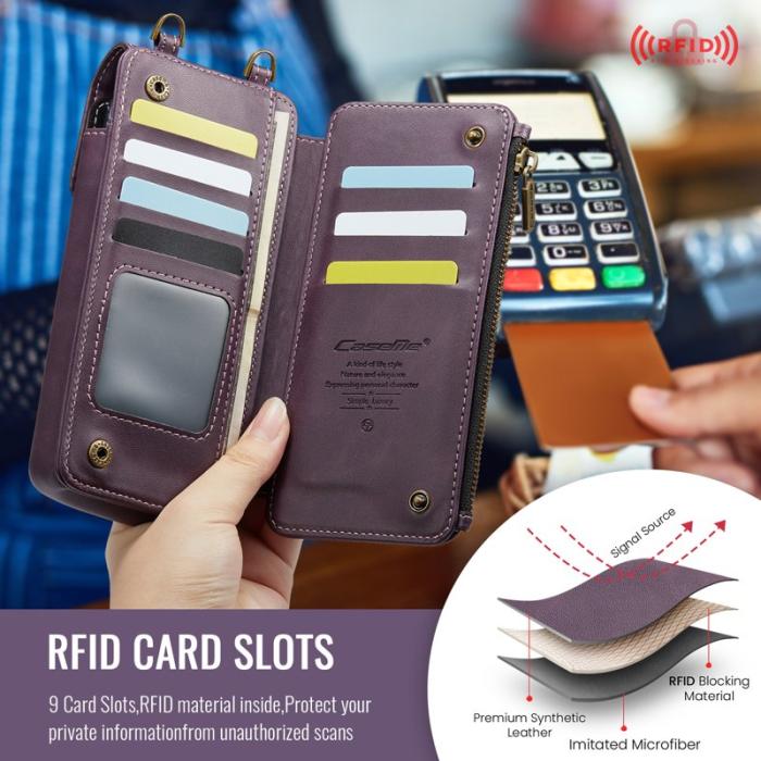 Caseme - CASEME ME40 Crossbody Bag för Samsung Galaxy Z Fold7 5G - Lila