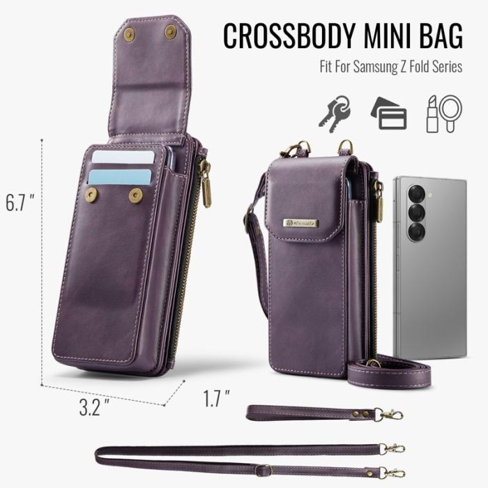 Caseme - CASEME ME40 Crossbody Bag för Samsung Galaxy Z Fold7 5G - Lila