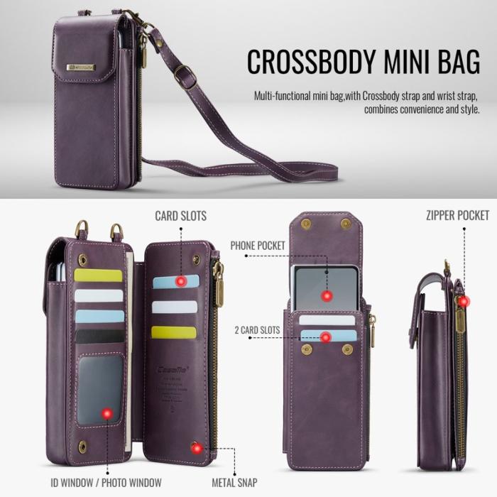 Caseme - CASEME ME40 Crossbody Bag för Samsung Galaxy Z Fold7 5G - Lila