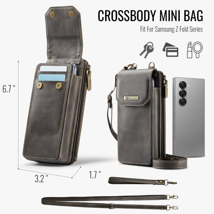 Caseme - CASEME ME40 Crossbody Bag Samsung Galaxy Z Fold7 5G - Coffee