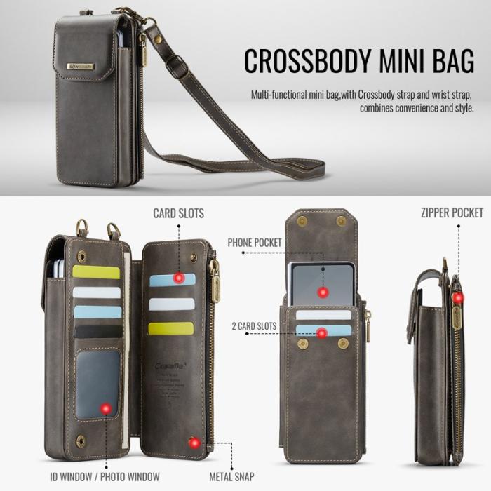 Caseme - CASEME ME40 Crossbody Bag Samsung Galaxy Z Fold7 5G - Coffee