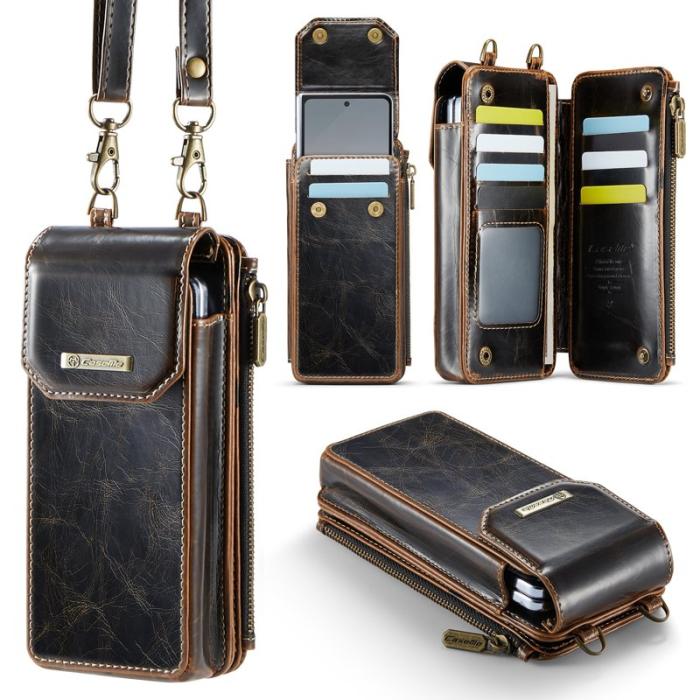 Caseme - CASEME ME40 Crossbody Bag Samsung Galaxy Z Fold7 5G Crazy Horse