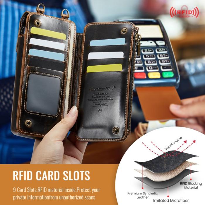 Caseme - CASEME ME40 Crossbody Bag Samsung Galaxy Z Fold7 5G Crazy Horse