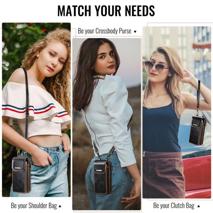 Caseme - CASEME ME40 Crossbody Bag Samsung Galaxy Z Fold7 5G Crazy Horse