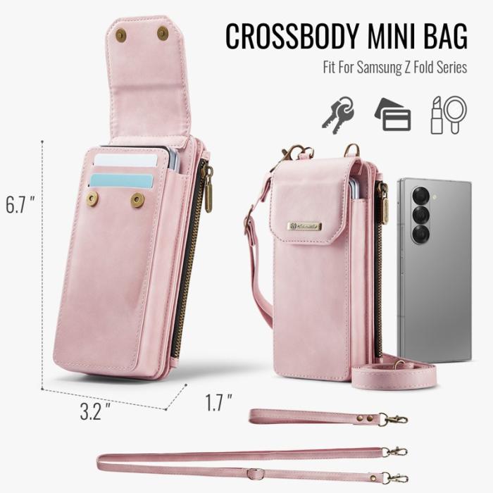 Caseme - CASEME ME40 Crossbody Bag Samsung Galaxy Z Fold7 5G Pink