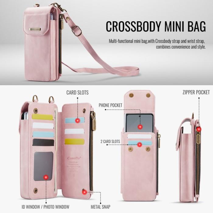 Caseme - CASEME ME40 Crossbody Bag Samsung Galaxy Z Fold7 5G Pink