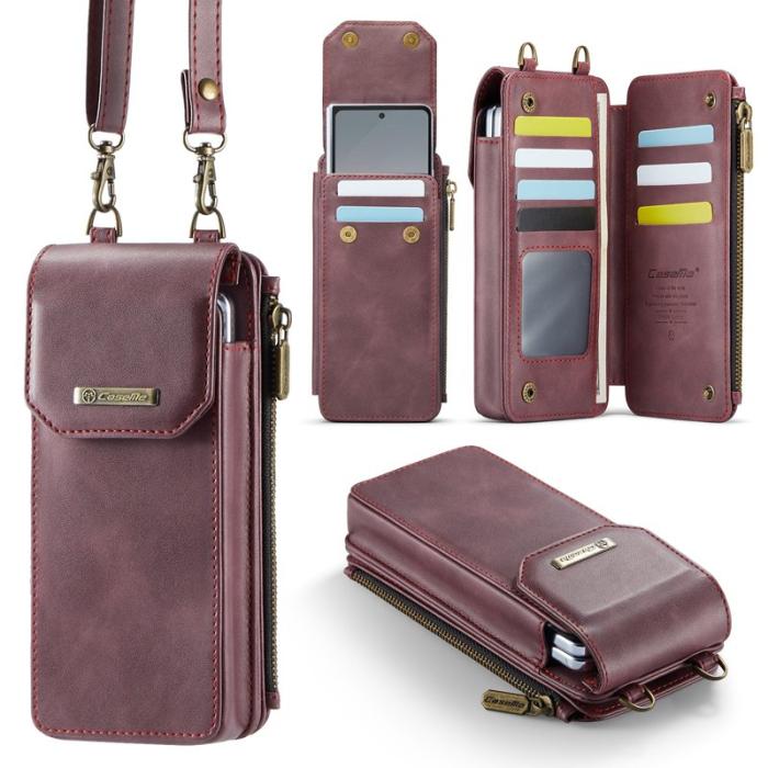 Caseme - CASEME ME40 Crossbody Bag Samsung Galaxy Z Fold7 5G Röd