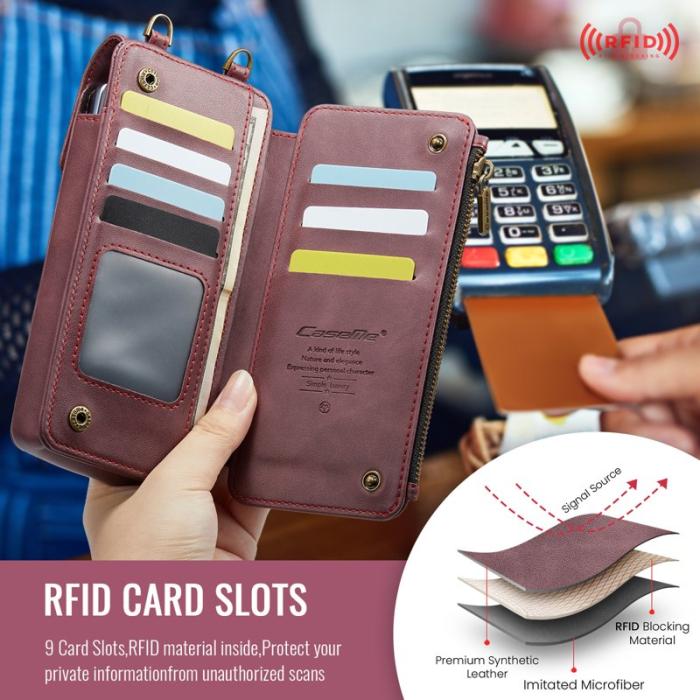 Caseme - CASEME ME40 Crossbody Bag Samsung Galaxy Z Fold7 5G Röd