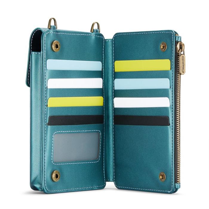 Caseme - CASEME ME50 PU Läder Crossbody Telefonväska RFID Blå
