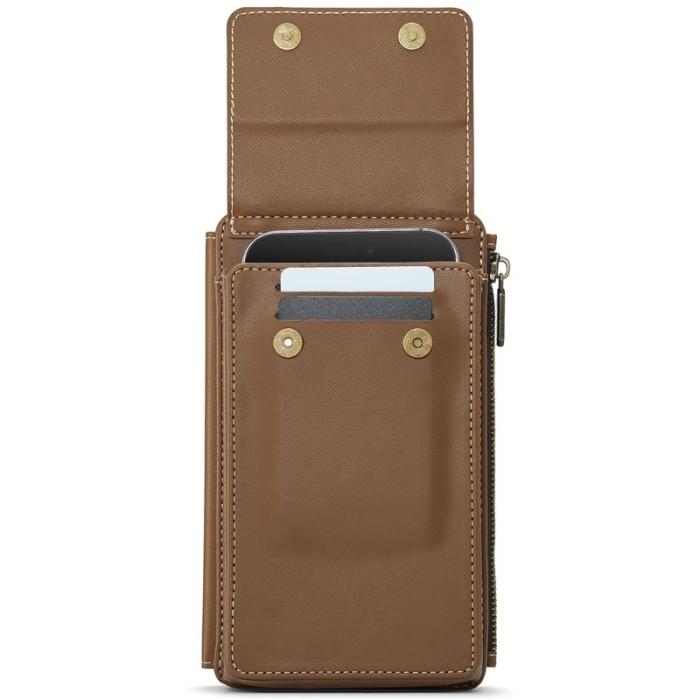 Caseme - CASEME ME50 PU Läder Crossbody Telefonväska RFID Brun