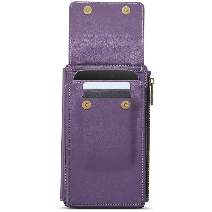 Caseme - CASEME ME50 PU Läder Crossbody Telefonväska RFID Lila