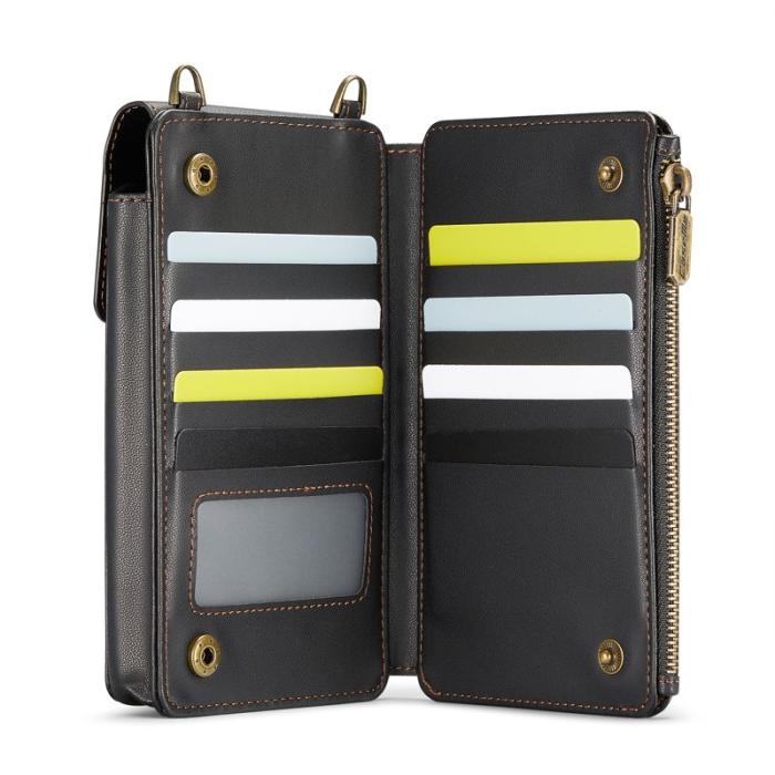 Caseme - CASEME ME50 PU Läder Crossbody Telefonväska RFID Svart