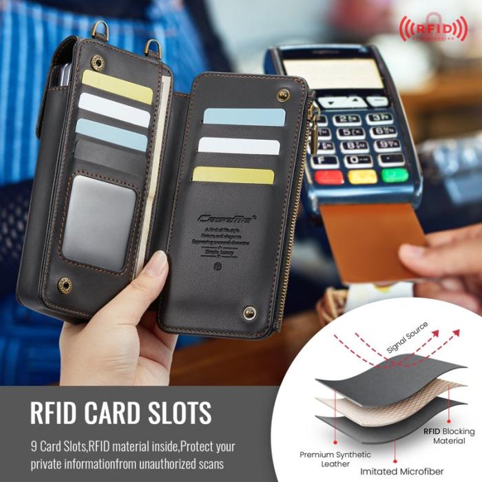 Caseme - CASEME ME50 Telefonaxelväska för Samsung Galaxy Z Fold7 5G - Svart