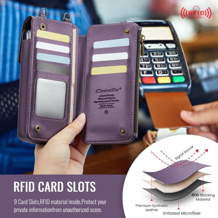 Caseme - CASEME ME50 Telefonaxelväska för Samsung Galaxy Z Fold7 Lila