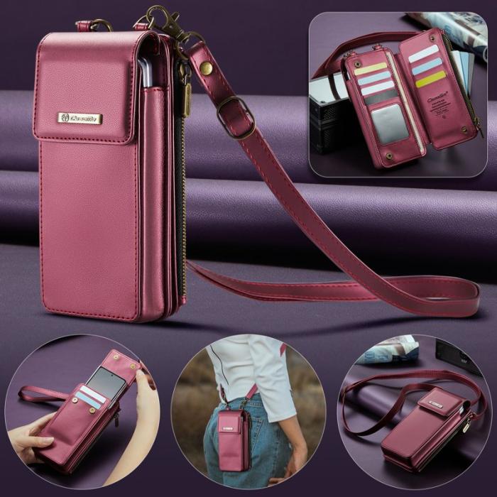 Caseme - CASEME ME50 Telefonaxelväska för Samsung Galaxy Z Fold7 Röd