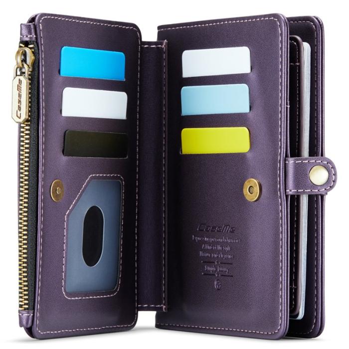 Caseme - CASEME Me60 Passerkort Plånbok RFID Läder Lila