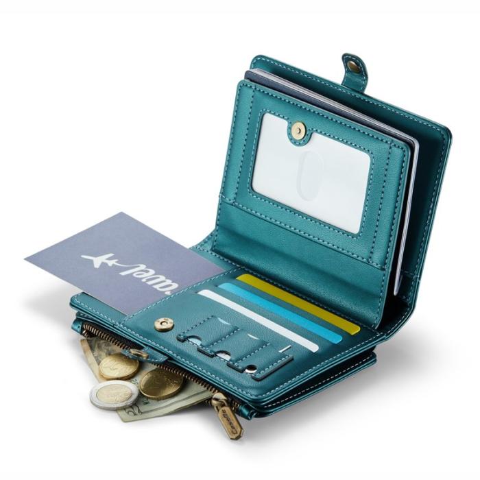 Caseme - CASEME Me60 Passerkort Plånbok RFID Skydd Blå