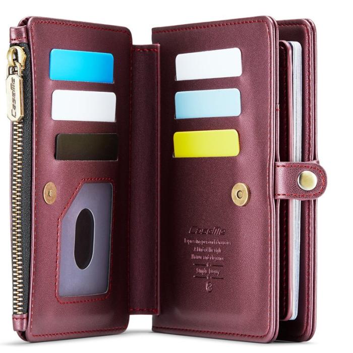 Caseme - CASEME Me60 Passerkortshållare i läder med RFID-skydd - Röd