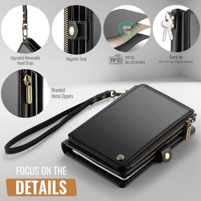 Caseme - CASEME Me60 Passfodral i Läder med RFID-skydd - Svart