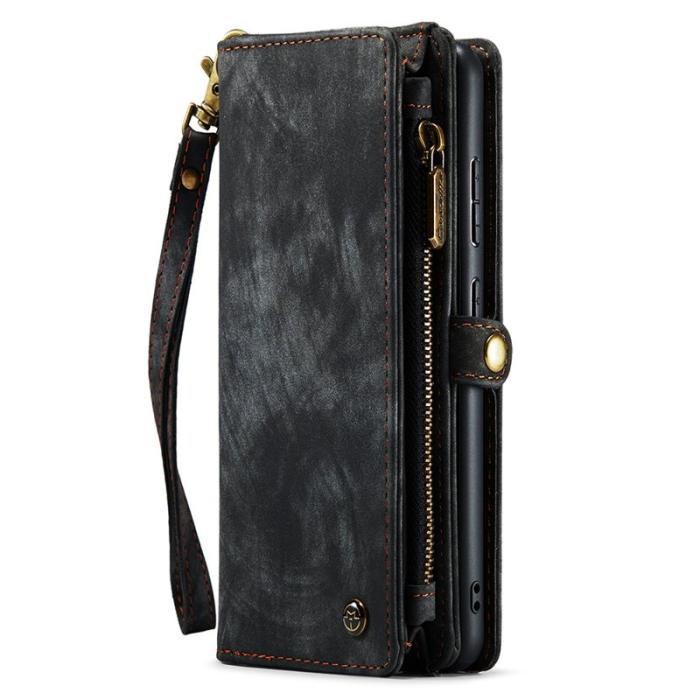 Caseme - CASEME Multi-function Wallet Skal för Samsung Galaxy S21 FE - Svart