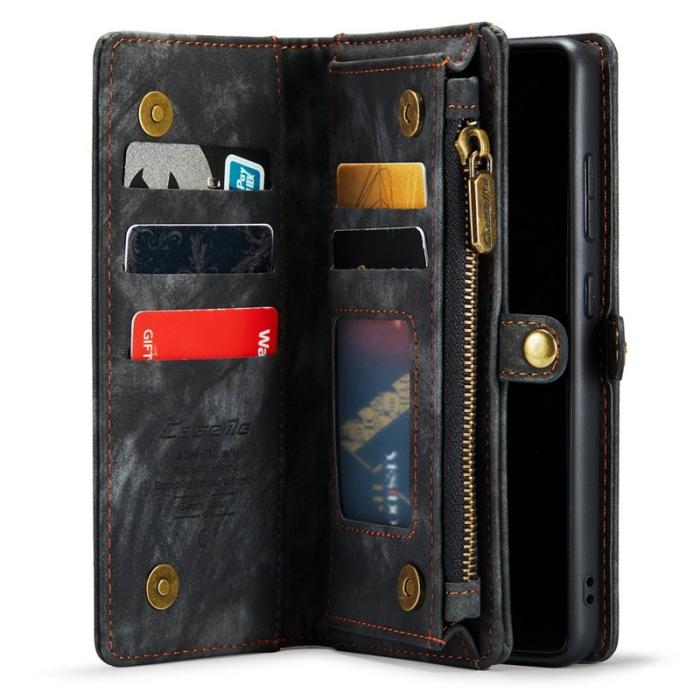 Caseme - CASEME Multi-function Wallet Skal för Samsung Galaxy S21 FE - Svart